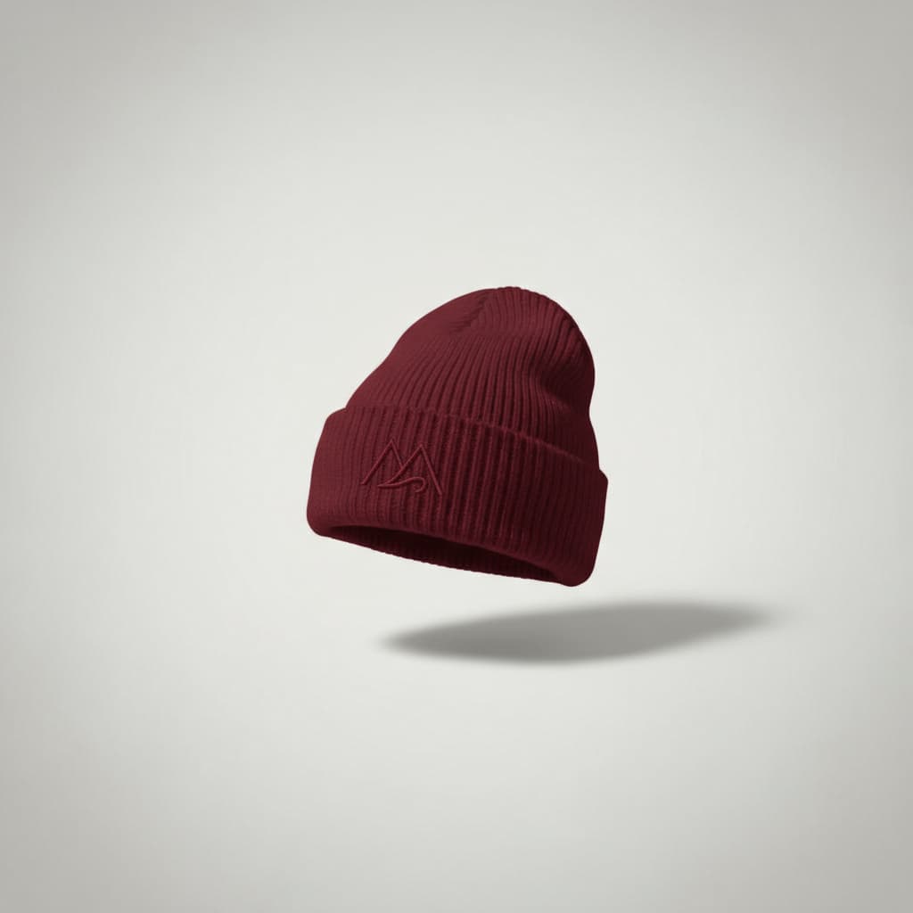Silk-Lined Merino Beanie Cherry